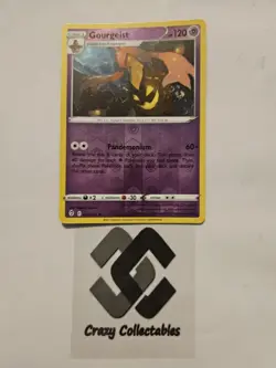 Pokemon Cards Gourgeist 077/203 Reverse Holo Evolving Skies Nr Mint Card - Image 1