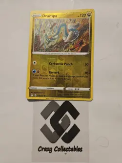 Pokemon Cards Drampa 119/203 Reverse Holo Evolving Skies Nr Mint Card - Image 1