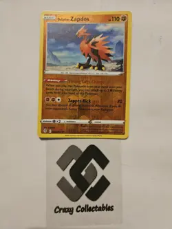 Pokemon Cards Galarian Zapdos 082/203 Reverse Holo Evolving Skies Nr Mint Card - Image 1