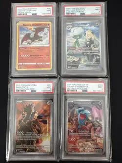 Lot Of 4 PSA 9 Graded Pokemon Cards - Image 1