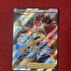 Phoebe Full Art Holo Card 161/163 SWSH05: Battle Styles NM Condition - Image 1