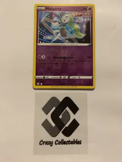Pokemon Cards Meloetta 124/264 Reverse Holo Fusion Strike Mint Condition Card - Image 1