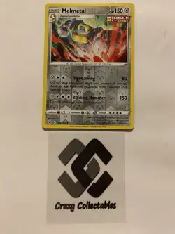 Pokemon Cards Melmetal 189/264 Reverse Holo Fusion Strike Mint Condition Card - Image 1