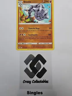 Pokemon Cards Steelix 139/264 Reverse Holo Fusion Strike Nr Mint - Image 1