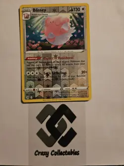 Pokemon Cards Blissey 203/264 Reverse Holo Fusion Strike Mint Card - Image 1