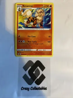 Pokemon Cards Arcanine 033/264 Fusion Strike Non Holo Rare Mint Condition Card - Image 1