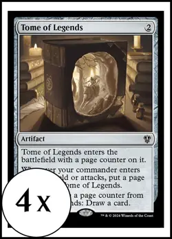 MTG - 4 x Tome of Legends - Playset of 4 - Karlov Manor Commander - Image 1