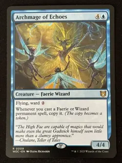 1x MTG Archmage of Echoes - Commander: Wilds of Eldraine (WOC) #9 - Magic - Image 1