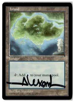 MTG Island - Clear Pack(Alexander) - APAC Lands Signed Moderately Played English - Image 1