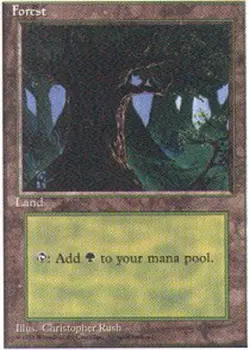 [1x] Forest (176) Near Mint, English Alternate 4th Edition MTG Magic - Image 1