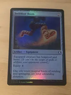 MTG Swiftfoot Boots FOIL CLB: Battle for Baldur's Gate English (NM) - Image 1