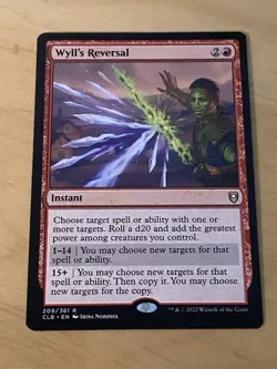 1x Wyll's Reversal NM Eng MTG - Commander Legends Baldur's Gate - Image 1