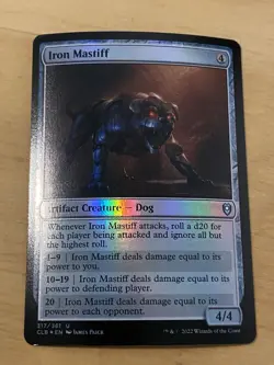 Iron Mastiff NM Commander Legends: Battle for Baldur's Gate Foil MTG - Image 1