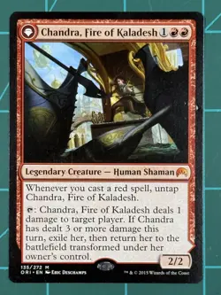 MTG Chandra, Fire of Kaladesh Magic Origins Regular - Image 1