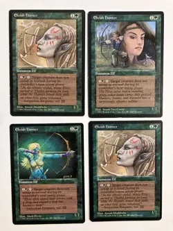Elvish Hunter (4) Mixed Art Fallen Empires LP MTG Magic the Gathering - Image 1