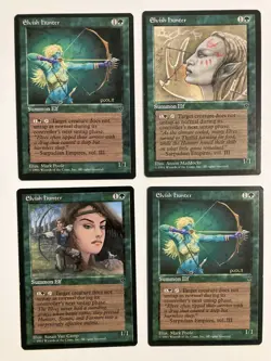 Elvish Hunter (4) Mixed Art Fallen Empires LP MTG Magic the Gathering - Image 2