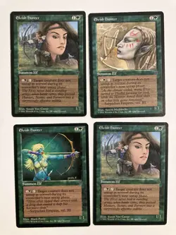 Elvish Hunter (4) Mixed Art Fallen Empires LP MTG Magic the Gathering - Image 3