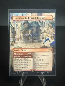 1x Lindblum, Industrial Regency, MTG, Final Fantasy, BORDERLESS, 0312 NM x1 - Image 1