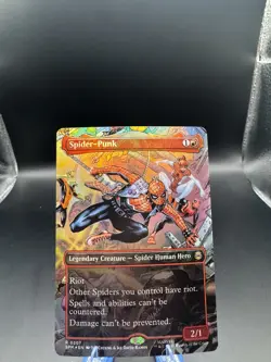 Foil Spider-punk (borderless) (207) M/NM Magic MTG Marvel's Spider-man - Image 1