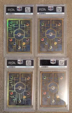Ancient Mew Black Star 2000 Movie Promo Pokemon All PSA 9 x4 - Image 2