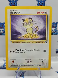 Meowth 53/110 Legendary Collection Pokemon MP - Image 1