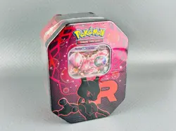 Pokemon Tin da Collezione Team Rocket Rivali Predestinati Mewtwo ex ITA - Image 1