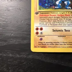 1st Edition Machamp 81/102 Holo Rare Base Set Pokemon TCG - Image 4