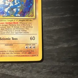 1st Edition Machamp 81/102 Holo Rare Base Set Pokemon TCG - Image 5