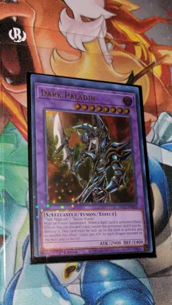 DARK PALADIN 1ST EDITION ULTRA RARE DUEL TERMINAL HAC1-EN018 YUGIOH MISCUT ERROR - Image 1