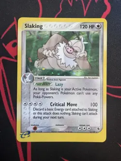 Pokemon TCG Slaking Holo Rare Card 12/109 Ruby and Sapphire Edition 12/109 - Image 1