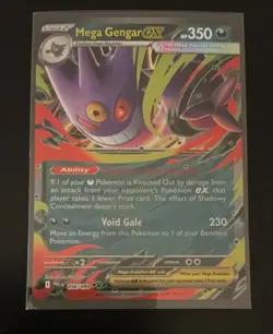 Mega Gengar EX #56 Phantasmal Flames Pokemon Card Near Mint - Image 1