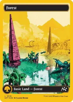 ~ Forest (0516) (First-Place Foil) ~ NM Foil ~ Aetherdrift ~ MTG ~ - Image 1