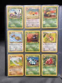 NEAR MINT - Jungle Set Complete Common and Uncommon 1999 Pokemon Cards Bundle - Image 1