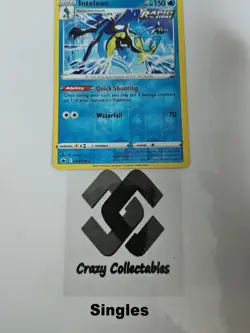 Pokemon Cards Inteleon 043/198 Reverse Holo Chilling Reign Nr Mint - Image 1