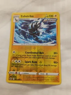 Pokemon Cards Zebstrika 051/198 Reverse Holo Chilling Reign Nr Mint Card - Image 1