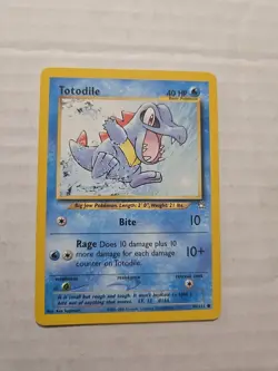 Totodile 80/111 Neo Genesis Unlimited Pokemon TCG Card WOTC 2000 🔥 - Image 1