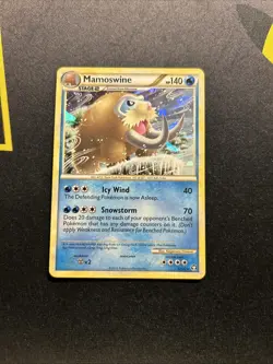 Mamoswine 5/102 Cracked Ice LP -Rare Vintage Holo Pokemon Card- Triumphant (4s2) - Image 1