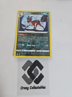 Pokemon Cards Thievul 104/189 Reverse Holo Astral Radiance Mint Card - Image 1