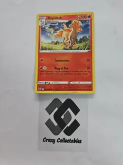Pokemon Cards Rapidash 022/189 Reverse Holo Astral Radiance Mint Card - Image 1