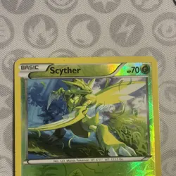 2012 Pokemon SCYTHER Boundaries Crossed REVERSE HOLO Black & White Card 7/149 MP - Image 2