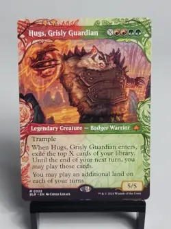Magic The Gathering - Bloomburrow - Hugs, Grisly Guardian - Showcase - Image 1