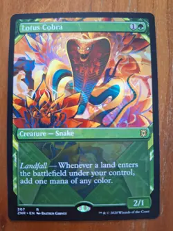 Lotus Cobra ZNR 307 Rare Showcase Zendikar Rising Landfall NM MTG - Image 1