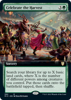x1 Celebrate the Harvest - Extended Art R MTG Commander Innistrad: Midnight Hunt - Image 1