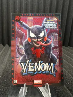 Venom (Pikachu) #E16 - Red Holo - Heros & Villains Flash Edition Pokemon - Image 1