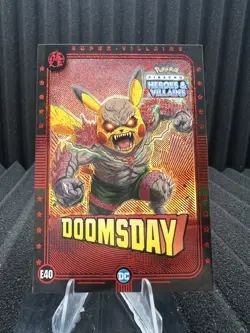 Doomsday (Pikachu) #E40 - Red Holo - Heros & Villains Flash Edition Pokemon - Image 1