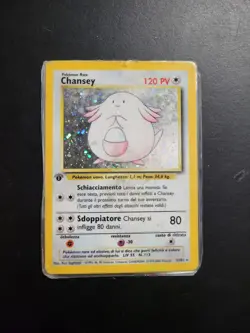 POKEMON - Chansey Set Base 3/102 Holo Prima Edizione 1ed 1st First Edition ITA - Image 1
