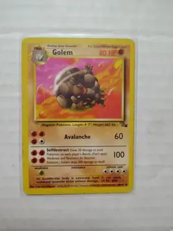 Golem 36/62 Fossil Regular WOTC Vintage Pokemon TCG - - Image 1