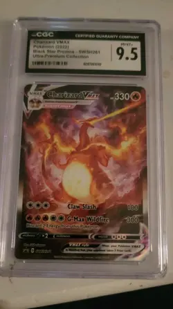 2x 2022 Pokemon Charizard VMax CGC 9.5 Gem Mint SWSH261 Ultra PremiumCollection - Image 3