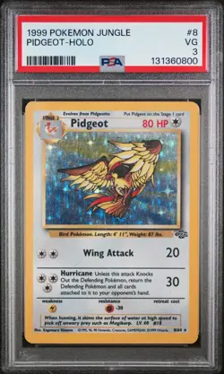 1999 POKEMON JUNGLE #8 PIDGEOT-HOLO PSA 3 - Image 1