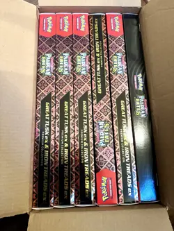 Pokemon TCG: Paldean Fates Great Tusk ex & Iron Threads ex Premium Collection x6 - Image 2
